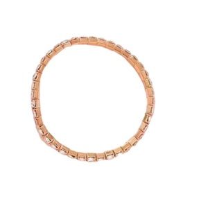 Rose Gold Rhinestone Stretch Bracelet